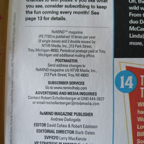 ReMIND Magazine - 70's Pop Idols Edition 2024 Cassidy, Gibbs, Bowie - Picture 4 of 9